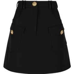 Balmain - Skirt - Black - Balmain Exclusive Luxury Collection - Avvenice