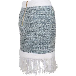 Balmain - Skirt - Blue White - Balmain Exclusive Luxury Collection - Avvenice