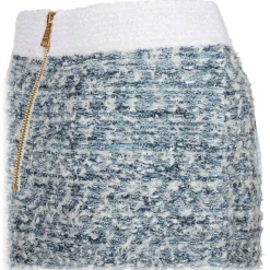Balmain - Skirt - Blue White - Balmain Exclusive Luxury Collection - Avvenice