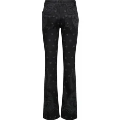 Balmain - Star and Paisley Print Denim Jeans - Black - Balmain Exclusive Luxury Collection - Avvenice