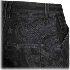 Balmain - Star and Paisley Print Denim Jeans - Black - Balmain Exclusive Luxury Collection - Avvenice