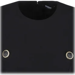 Balmain - Tailored Mini Dress - Black - Balmain Exclusive Luxury Collection - Avvenice