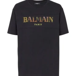 Balmain - T-Shirt - Black Multicolor - Balmain Exclusive Luxury Collection - Avvenice