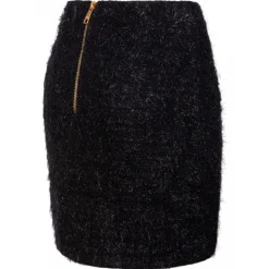 Balmain - Tweed Mini Skirt - Black - Balmain Exclusive Luxury Collection - Avvenice