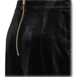 Balmain - Velvet Trousers - Black - Balmain Exclusive Luxury Collection - Avvenice