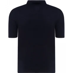 Balmain - Wool Logo Patch Polo Shirt - Navy Blue - Balmain Exclusive Luxury Collection - Avvenice