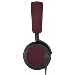 Bang & Olufsen - B&O Play - Beoplay H2 - Deep Red - Flexible On-Ear Corded Headphone with Microphone and Remote Control - Avvenice