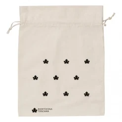 Biofficina Toscana - Organic Cotton Pouch - Big Black - Accessories Line - Organic Vegan Cosmetics - Avvenice