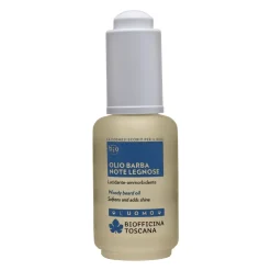 Biofficina Toscana - Woody Beard Oil - Men's Line - Organic Vegan Cosmetics - Avvenice