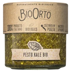 BioOrto - Organic Kale Pesto without Garlic - Organic Preserved Foods - 180 g - Avvenice