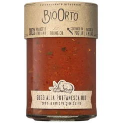 BioOrto - Organic Puttanesca Sauce - Organic Preserved Foods - 350 g - Avvenice