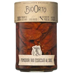 BioOrto - Organic Sun Dried Tomatoes in Evo Oil - Organic Preserved Foods - 360 g - Avvenice