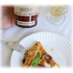 BioOrto - Organic Sun Dried Tomatoes in Evo Oil - Organic Preserved Foods - 360 g - Avvenice