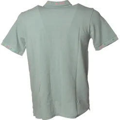 BoB Company - Polo Shirt with Short Sleeves and Embroidery Detail - Sage - T-Shirt - Made in Italy - Luxury Exclusive Collection - Avvenice