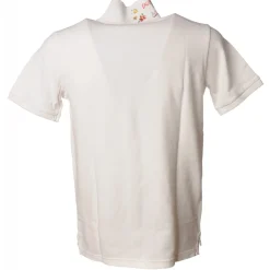 BoB Company - Polo Shirt with Short Sleeves and Print Detail - White - T-Shirt - Made in Italy - Luxury Exclusive Collection - Avvenice