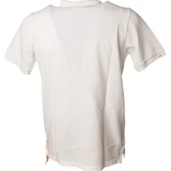 BoB Company - Short Sleeve Polo with Beads Insert - White - T-Shirt - Made in Italy - Luxury Exclusive Collection - Avvenice