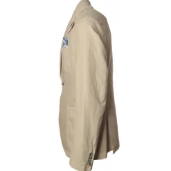 BoB Company - Single-Breasted Jacket in Delavè Fabric - Beige - Jacket - Made in Italy - Luxury Exclusive Collection - Avvenice