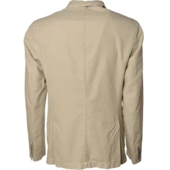 BoB Company - Single-Breasted Jacket in Delavè Fabric - Beige - Jacket - Made in Italy - Luxury Exclusive Collection - Avvenice