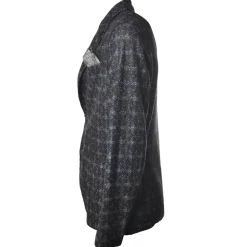 BoB Company - Single-Breasted Jacket with Two Buttons - Blue/Gray - Jacket - Made in Italy - Luxury Exclusive Collection - Avvenice