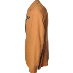 BoB Company - Single-Breasted Jacket in Delavè Fabric - Orange - Jacket - Made in Italy - Luxury Exclusive Collection - Avvenice