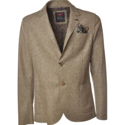 BoB Company - Single-Breasted Jacket in Technical Fabric - Taupe - Jacket - Made in Italy - Luxury Exclusive Collection - Avvenice