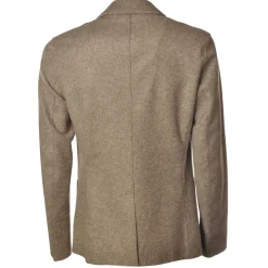 BoB Company - Single-Breasted Jacket in Technical Fabric - Taupe - Jacket - Made in Italy - Luxury Exclusive Collection - Avvenice