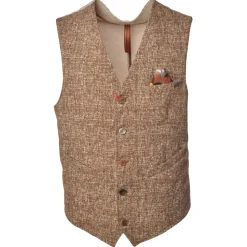 BoB Company - Single-Breasted Model Waistcoat with Five Buttons - Rust - Waistcoat - Made in Italy - Luxury Exclusive Collection - Avvenice