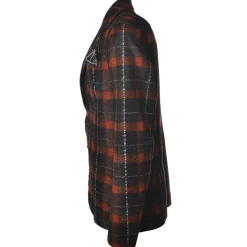 BoB Company - Single-Breasted Jacket in Technical Fabric - Blue/Red - Jacket - Made in Italy - Luxury Exclusive Collection - Avvenice