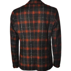 BoB Company - Single-Breasted Jacket in Technical Fabric - Blue/Red - Jacket - Made in Italy - Luxury Exclusive Collection - Avvenice