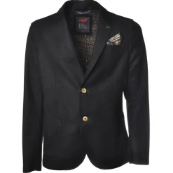 BoB Company - Single-Breasted Jacket in Technical Fabric - Blue - Jacket - Made in Italy - Luxury Exclusive Collection - Avvenice