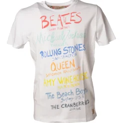 BoB Company - T-Shirt with Multicolor Written Print - White - T-Shirt - Made in Italy - Luxury Exclusive Collection - Avvenice