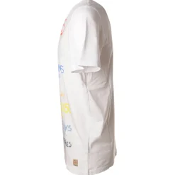 BoB Company - T-Shirt with Multicolor Written Print - White - T-Shirt - Made in Italy - Luxury Exclusive Collection - Avvenice