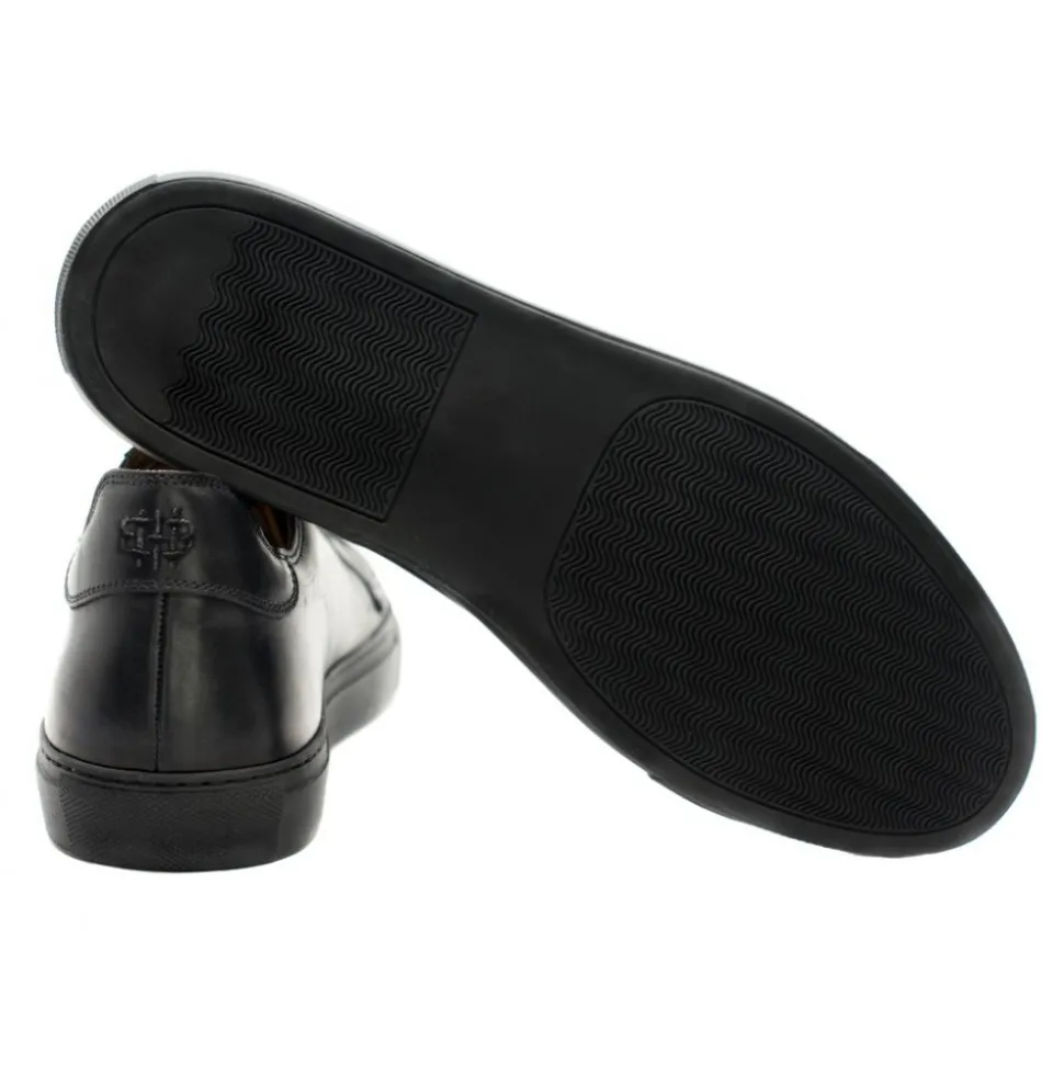 Bottega Senatore - Carulo - Sneakers - Black - Italian Handmade Man Shoes - High Quality Leather Shoes - Avvenice