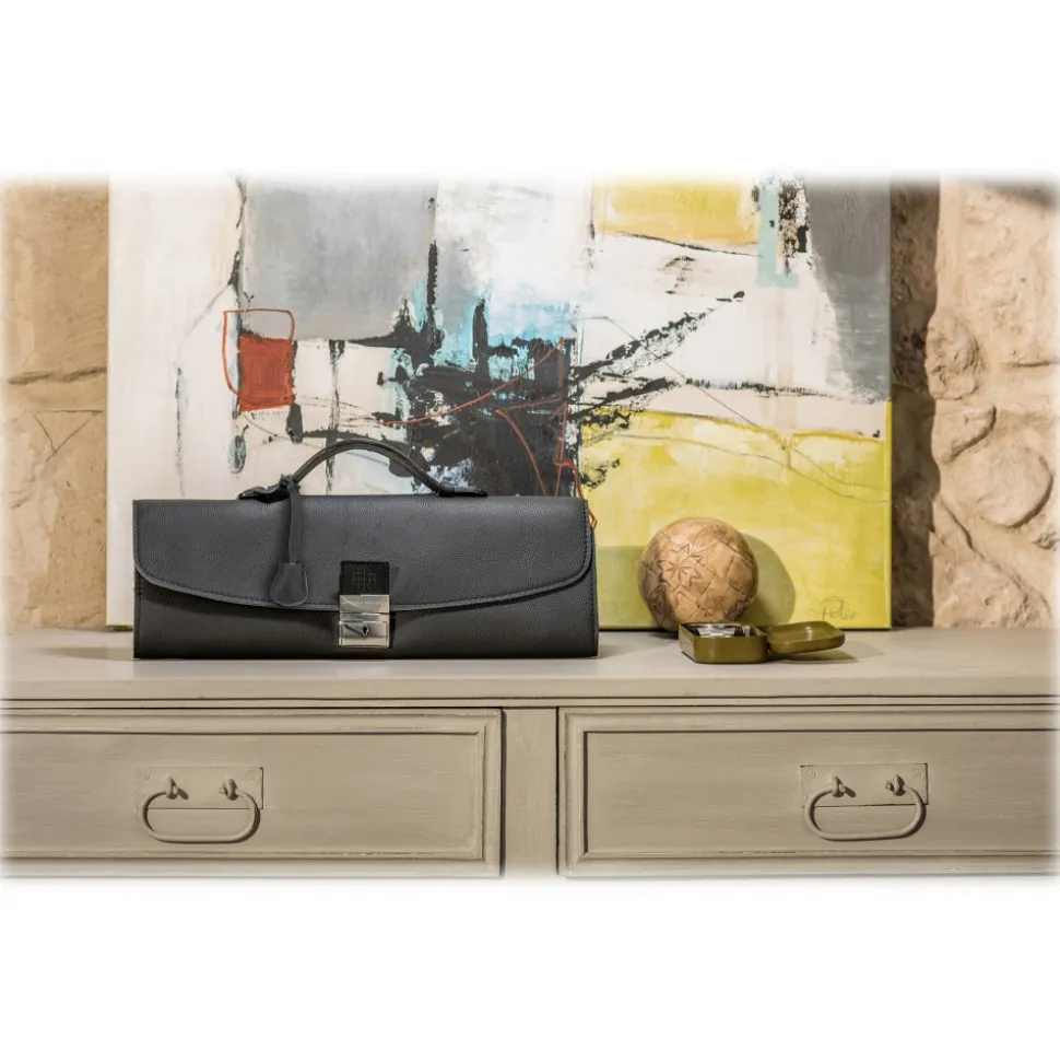 Bottega Senatore - Romano - Italian Artisan Brief Case - High Quality Leather Bag - Avvenice