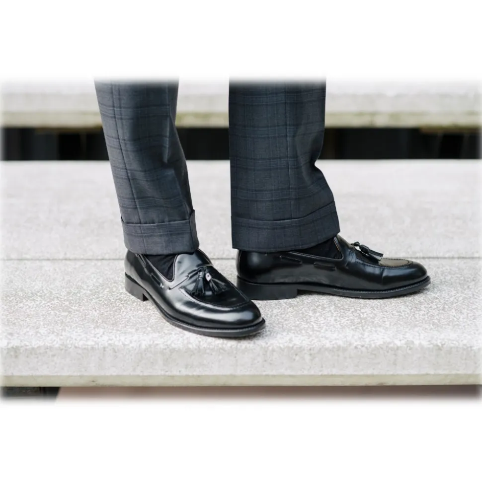 Bottega Senatore - Vanio - Mocassino - Black - Italian Handmade Man Shoes - High Quality Leather Shoes - Avvenice