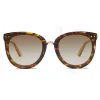 Bottega Veneta - Acetate and Metal Pantos Sunglasses - Brown Havana - Sunglasses - Bottega Veneta Eyewear - Avvenice
