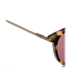 Bottega Veneta - Acetate and Metal Classic Sunglasses - Havana - Sunglasses - Bottega Veneta Eyewear - Avvenice