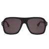 Bottega Veneta - Acetate Aviator Classic Sunglasses - Black Grey - Sunglasses - Bottega Veneta Eyewear - Avvenice