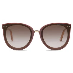 Bottega Veneta - Acetate and Metal Pantos Sunglasses - Brown Nude - Sunglasses - Bottega Veneta Eyewear - Avvenice