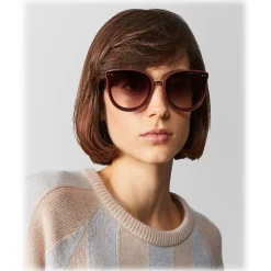 Bottega Veneta - Acetate and Metal Pantos Sunglasses - Brown Nude - Sunglasses - Bottega Veneta Eyewear - Avvenice