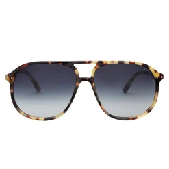 Bottega Veneta - Acetate Aviator Classic Sunglasses - Brown Havana - Sunglasses - Bottega Veneta Eyewear - Avvenice