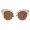 Bottega Veneta - Acetate Cat Eye Sunglasses - Transparent Light Honey - Sunglasses - Bottega Veneta Eyewear - Avvenice