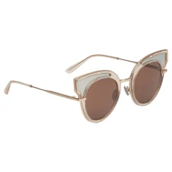 Bottega Veneta - Acetate Cat Eye Sunglasses - Transparent Light Honey - Sunglasses - Bottega Veneta Eyewear - Avvenice