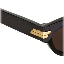 Bottega Veneta - Acetate Cat-Eye Sunglasses - Black - Sunglasses - Bottega Veneta Eyewear - Avvenice