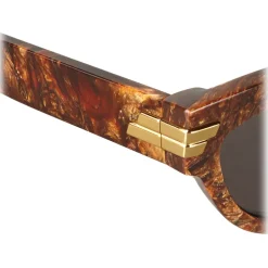 Bottega Veneta - Acetate Cat-Eye Sunglasses - Radica Grey - Sunglasses - Bottega Veneta Eyewear - Avvenice