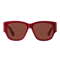 Bottega Veneta - Acetate D Design Sunglasses - Bordeaux Red - Sunglasses - Bottega Veneta Eyewear - Avvenice