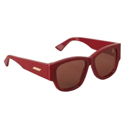 Bottega Veneta - Acetate D Design Sunglasses - Bordeaux Red - Sunglasses - Bottega Veneta Eyewear - Avvenice