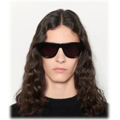 Bottega Veneta - Acetate D Design Sunglasses - Black Grey - Sunglasses - Bottega Veneta Eyewear - Avvenice