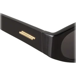 Bottega Veneta - Acetate Mask Sunglasses - Black Grey - Sunglasses - Bottega Veneta Eyewear - Avvenice