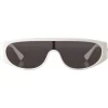 Bottega Veneta - Acetate Mask Sunglasses - Ivory Grey - Sunglasses - Bottega Veneta Eyewear - Avvenice